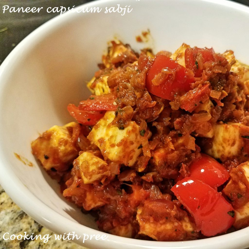 Paneer Capsicum Sabji Cooking With Pree 6551